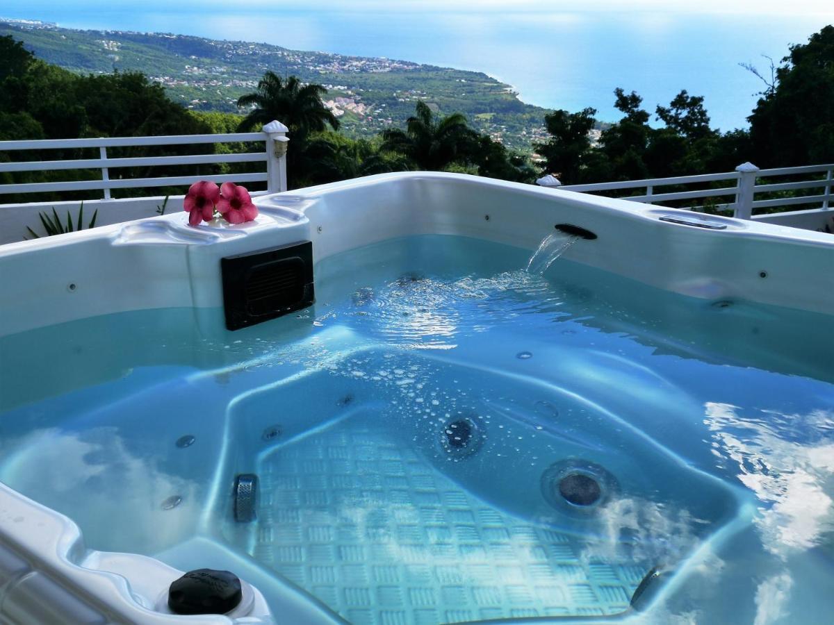 Belavue & Spa Prive, Avec Vue Panoramique Sur Mer, Jardin Creole Paysager, Jacuzzi Prive Bouillante Exteriér fotografie