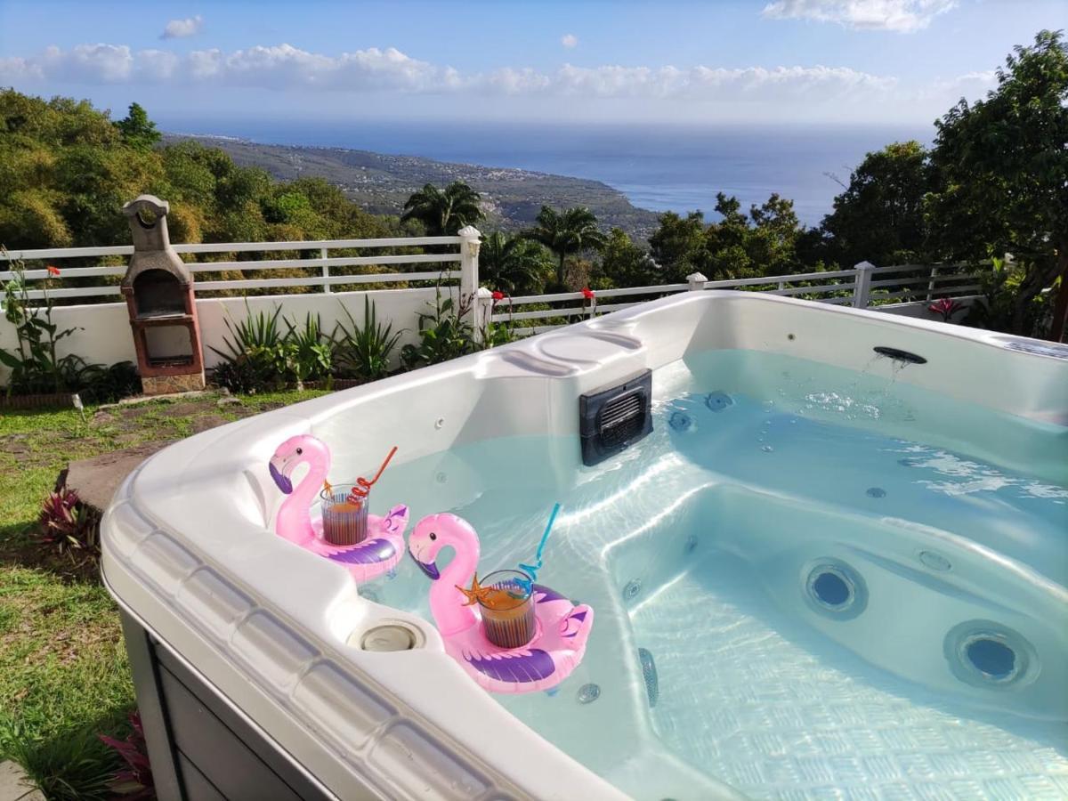 Belavue & Spa Prive, Avec Vue Panoramique Sur Mer, Jardin Creole Paysager, Jacuzzi Prive Bouillante Exteriér fotografie