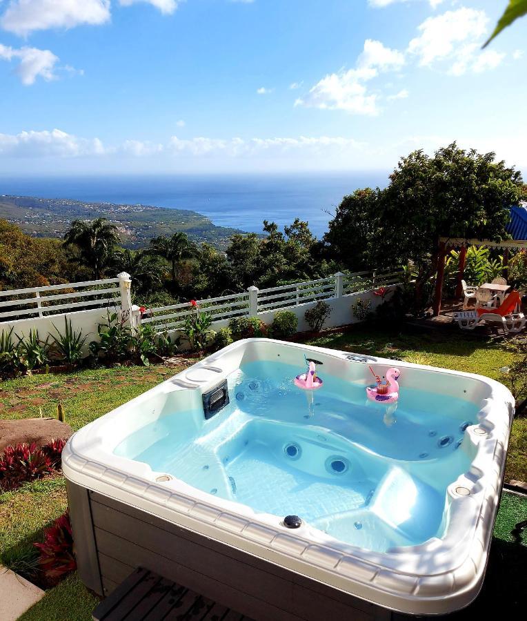 Belavue & Spa Prive, Avec Vue Panoramique Sur Mer, Jardin Creole Paysager, Jacuzzi Prive Bouillante Exteriér fotografie